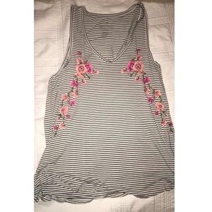 Floral Striped Soft & Sexy Tank Top